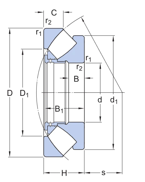 29480 EM Spherical Roller Thrust Bearing 29480 EM Spherical Roller Thrust Bearing